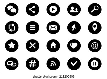 Communication icon set