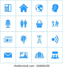 Communication Icon Set. Eps-10.
