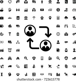 Communication icon. set of filled business icons. can be used for web and mobile.