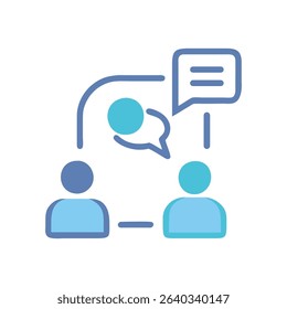 communication icon set with gradient color styles isolated on a clean white background