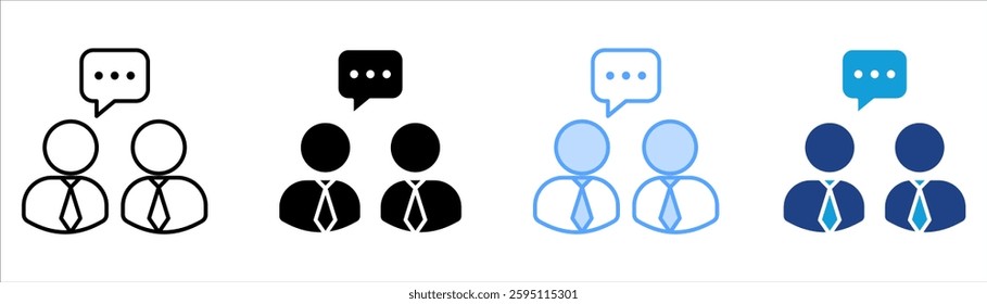 communication Icon Set Multiple Style Collection
