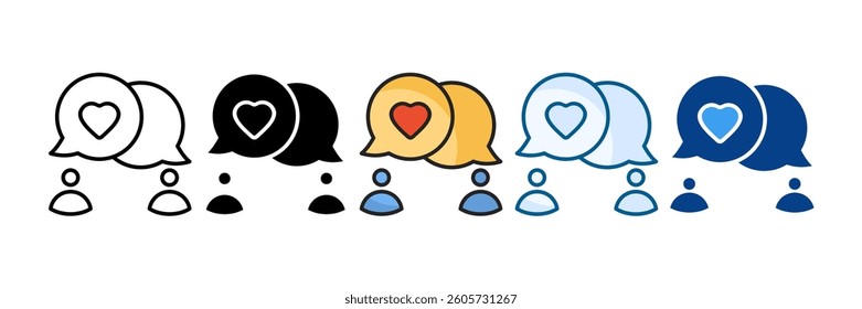 Communication Icon Set Multiple Style Collection