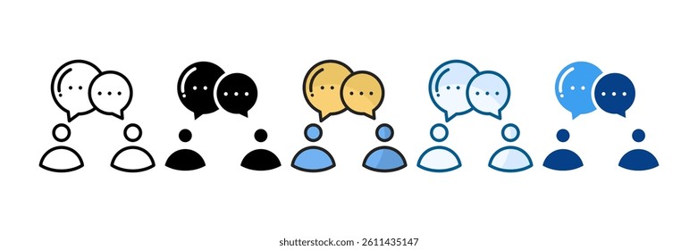 Communication Icon Set Multiple Style Collection