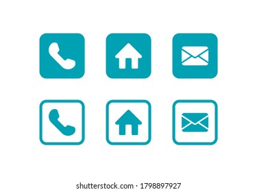 Symbol für Kommunikation, Paket mit Symbol für Website-Symbol, Vektorgrafik auf weißem Hintergrund