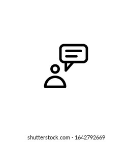 Communication Icon Set. Unique Minimalist editable vector.