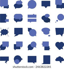 Communication icon set vector illustration stock