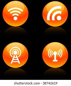 Communication  icon set. Vector illustration.