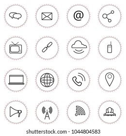 Communication icon set vector.EPS10
