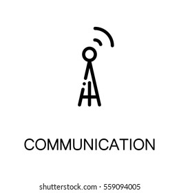 Communication icon. Single high quality outline symbol for web design or mobile app. Thin line sign for design logo. Black outline pictogram on white background