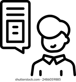 Icono de comunicación. Icono de habilidades de comunicación