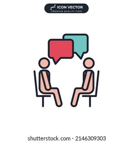 communication icon symbol template for graphic and web design collection logo vector illustration