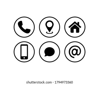 Communication icon symbol vector design. Website icon set
