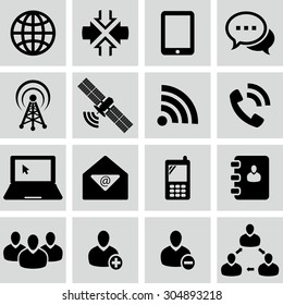 communication icon, vector