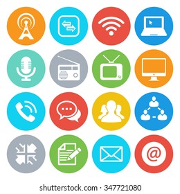 communication icon, vector
