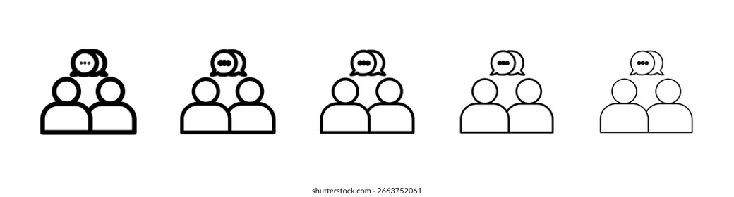 Icono de comunicación colección de Vector. EPS 10