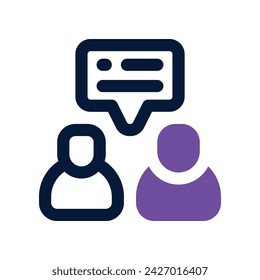 communication icon. vector dual tone icon for your website, mobile, presentation, and logo design.