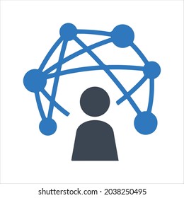 Communication icon. vector and glyph
