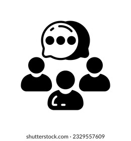 Icono de comunicación en vector. Ilustración