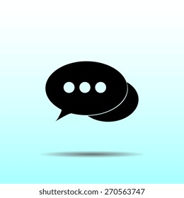 communication icon, vector illustration. Flat design style