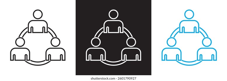 Communication icon. Vector illustration. isolated on white and black background. EPS 10