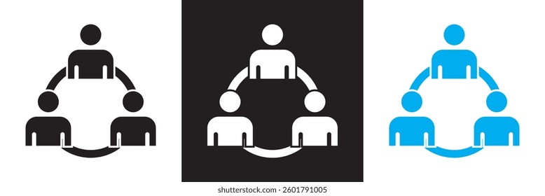Communication icon. Vector illustration. isolated on white and black background. EPS 10