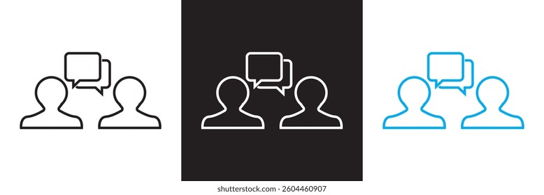 Communication  icon. Vector illustration. isolated on white and black background. EPS 10