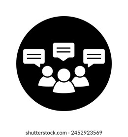 Communication icon vector. Interaction illustration sign. Connection symbol. Chat logo.