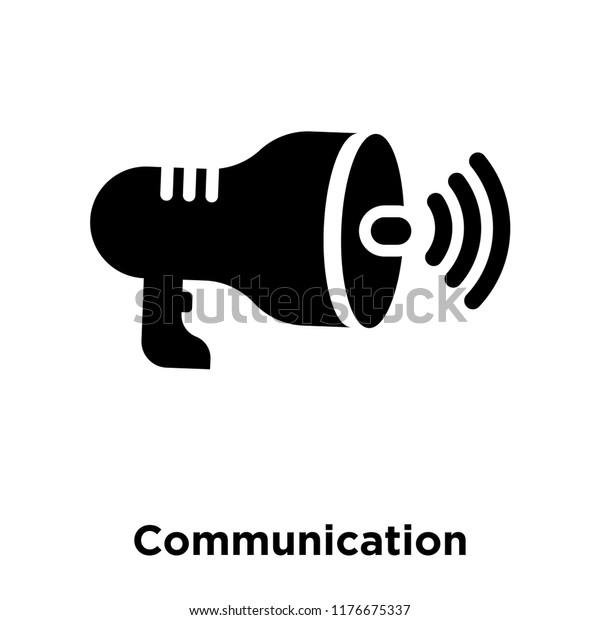 Communication Icon Vector Isolated On White Stock Vector Royalty
