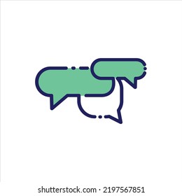 Communication Icon vector. Linear color