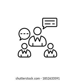 Communication icon in vector. Logotype