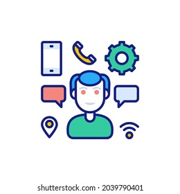 Communication icon in vector. Logotype