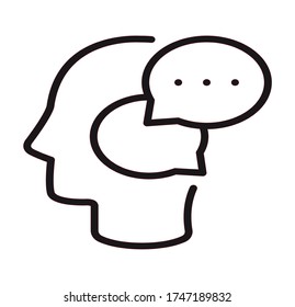 communication icon vector for web and app