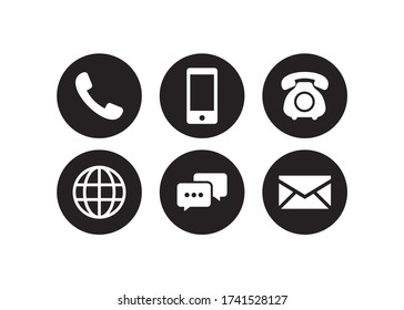 Communication icon vector. Website icon symbol pack