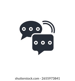 communication icon. vector.Editable stroke.linear style sign for use web design,logo.Symbol illustration.