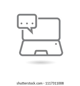 Communication icon with White Background