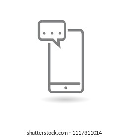 Communication icon with White Background