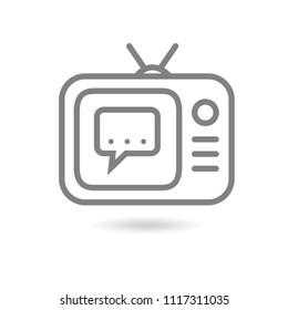 Communication icon with White Background