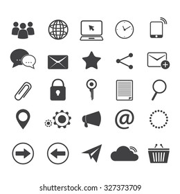 Communication Icon with White Background