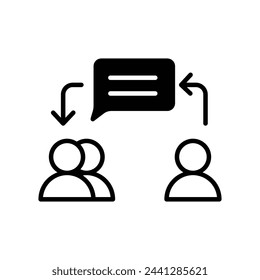 communication icon with white background vector stock illustration