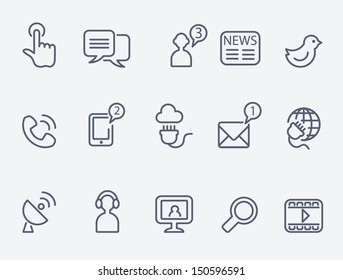 Communication icons