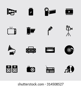 Communication icons.