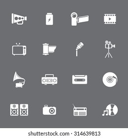 Communication icons.