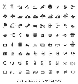 Communication icons.