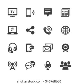 Communication icons.