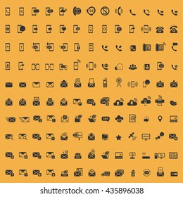 Communication icons.