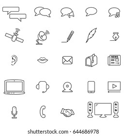 Communication icons