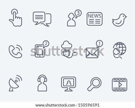 Communication icons