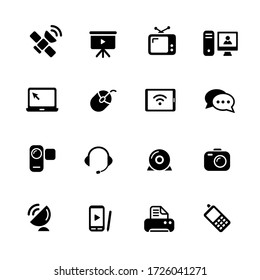 Communication Icons  // Black Series