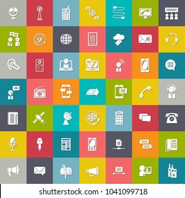 communication Icons, computer and mobile icons, web mail illustrations, social media icons