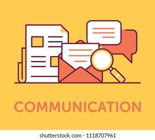 Communication Icons Concept
